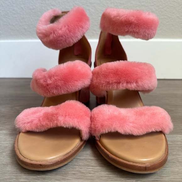 UGG Del Rey Fluff Heel in Pink - Picture 4 of 11
